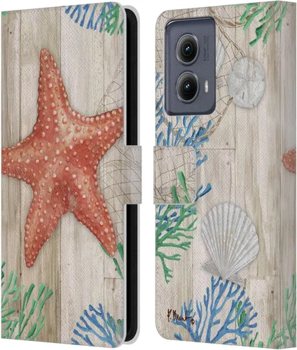 Miniatura 9 de Head Case Designs Funda de piel con licencia oficial de Paul Brent Agate Mermaid Coastal para Motorola Edge (2024)