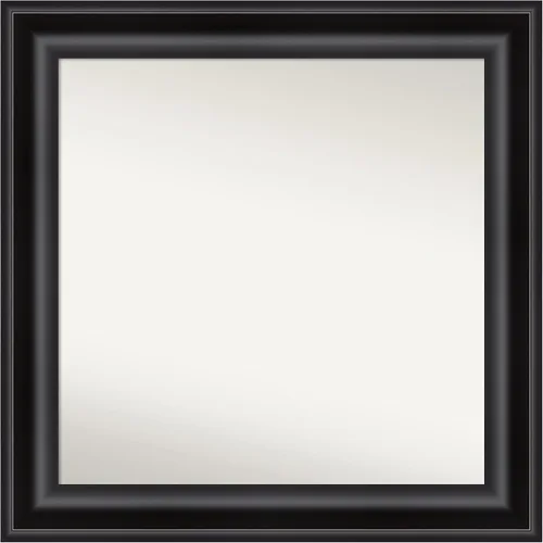 Miniatura 257 de Amanti Art Espejo personalizado, espejo de baño negro puente, espejo de pared o espejo de tocador de baño sobre el fregadero (26 x 26 pulgadas)