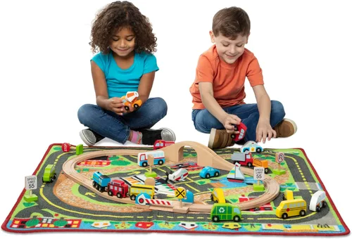 Miniatura 3 de Melissa & Doug Alfombra Deluxe Multi Vehículo Actividad (SIOC)