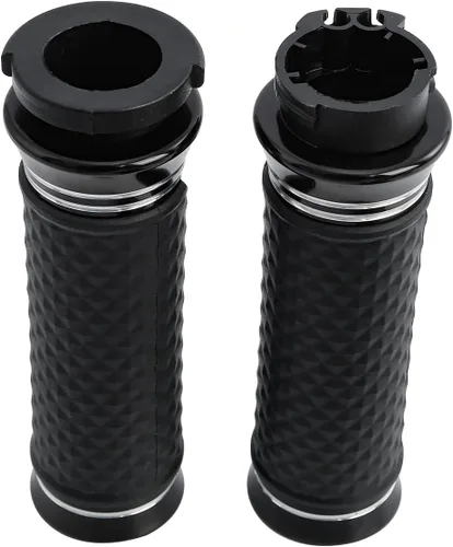Miniatura 3 de TCT-MOTORPARTS Agarraderas eléctricas de 1 pulgada para manillar Harley Touring Estilo #F negro
