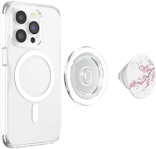 Miniatura 3 de Sakura Floristería Rosa Flor Japón Regalo Floral Flor de Cerezo PopSockets MagSafe PopGrip para iPhone