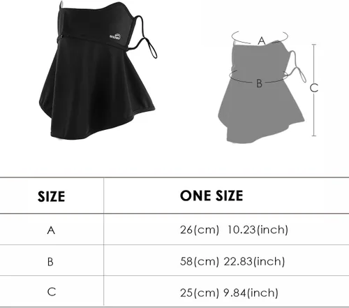 Miniatura 5 de Neck Gaiter Face Scarf Cover Sun Protection Balaclava Cloth Bandanas with Ear Loops 19SSF018