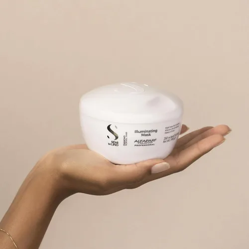 Miniatura 5 de Alfaparf Milano Semi Di Lino Diamond Illuminating Hair Mask - Acondicionador profundo seguro para el color para cabello teñido – Añade brillo