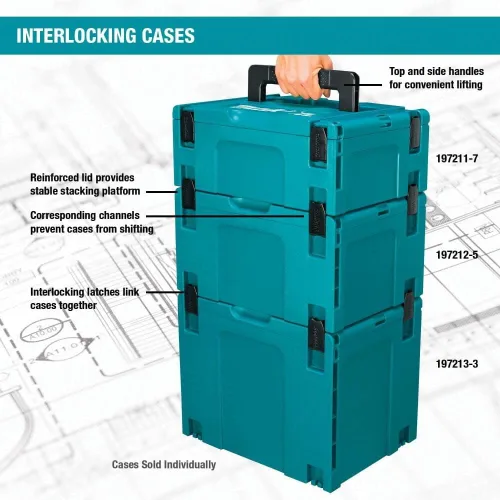 Miniatura 7 de Makita T-02571 Inserto de espuma personalizable para cajas de enclavamiento