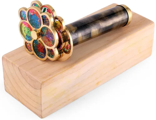 Caleidoscopio de latón hecho a mano, estética vintage, lente de espejo 3D perfecto para amigos y familiares, regalo ideal para el día de San