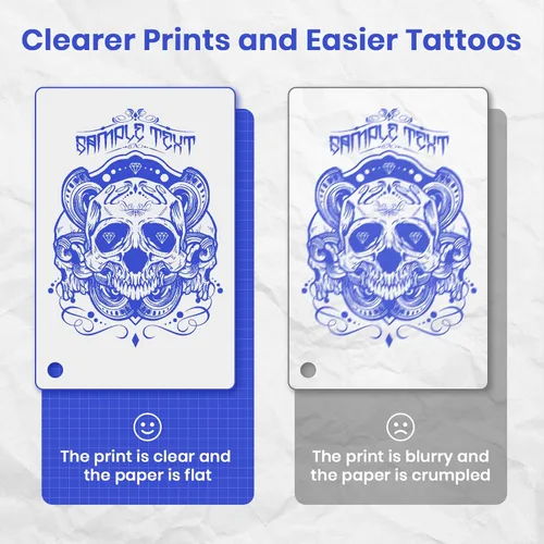 Miniatura 3 de 2026 Nueva máquina de impresión de plantillas de tatuaje para artistas de tatuajes y principiantes, con 10 piezas de papel de transferencia