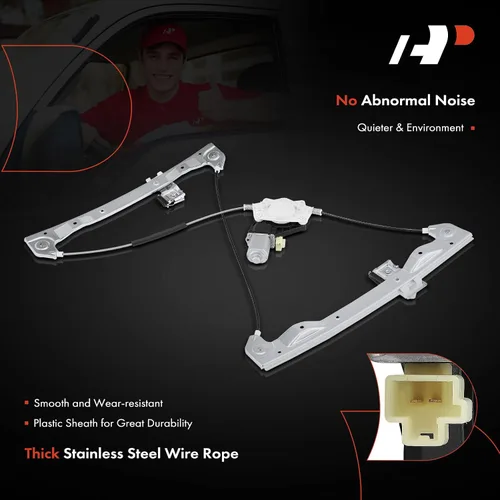 Miniatura 5 de A-Premium Regulador de Ventana Eléctrico Delantero Derecho con Motor Compatible con Ford Fusion 2006-2012 y Mercury Milan 2006-2011, Sedán, Lado