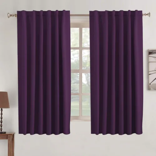 Miniatura 66 de Turquoize Cortinas Opacas para Tratamiento de Ventana con Trabillas Traseras para Sala de Estar/Dormitorio, Tratamientos de Ventana con Aislamiento