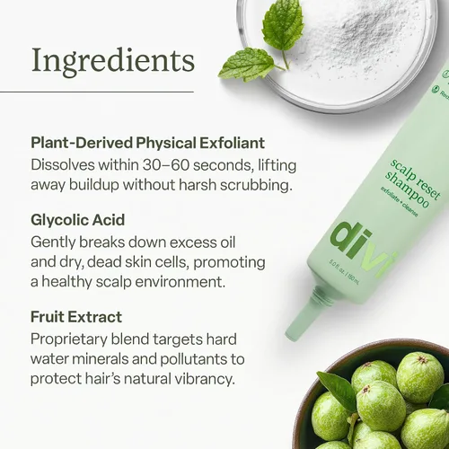 Miniatura 6 de Divi Clarifying Scalp Reset Shampoo and Whipped Repair Treatment Mask Set, limpieza profunda, control de aceite, reparación de bonos