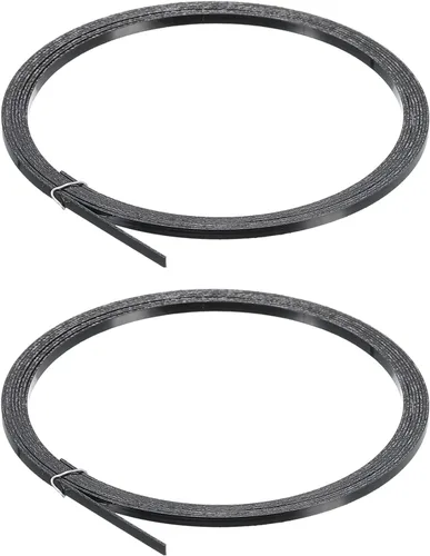 Miniatura 14 de MECCANIXITY Tira de Encuadernación y Borde Purfling de Plástico 1650x7x1.5mm para Guitarra Acústica Clásica Blanca, Juego de 2 Blanco