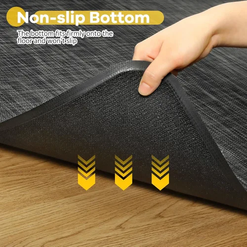 Miniatura 5 de BesWin Tapete para silla de oficina para suelos duros, 36 x 48 pulgadas, tapete de escritorio resistente para suelos de madera y azulejos, tapete
