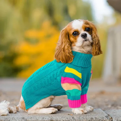 Miniatura 5 de Suéter para perro, cálido, cómodo y grueso para perros de tamaño grande, suéteres de Navidad para perros, suéteres de invierno, suéter de punto