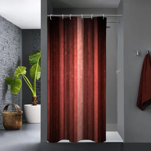 Miniatura 21 de Gibelle Cortina de ducha pequeña de 36 x 72 pulgadas, juego estrecho medio negro y gris, tela moderna abstracta para baño, textura de vidrio fresco