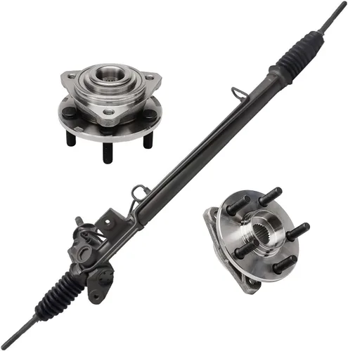 Miniatura 262 de Detroit Axle - Kit de nudillos de dirección delantera izquierda para Ford Edge Lincoln MKX 07-10, cojinete de rueda del lado del conductor, nudillo