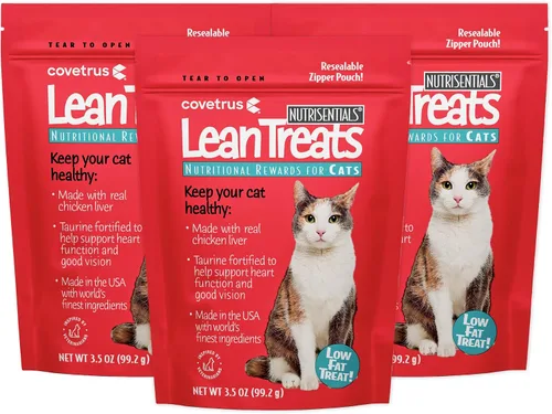 Miniatura 7 de Covetrus Nutrisential Lean Treats para gatos, sabor a pollo bajo en grasa, pequeño, mediano, grande, 1 paquete, 3.5 onzas