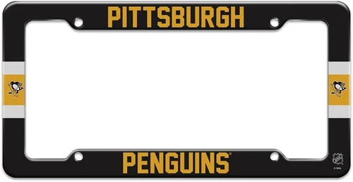 GRAPHICS & MORE Marco de placa de matrícula con logotipo de Pittsburgh Penguins