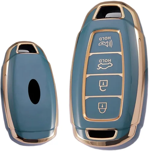 Miniatura 12 de ontto Funda protectora inteligente para llave de coche de 4 botones para Hyundai