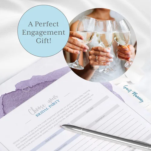 Miniatura 7 de Libro y Organizador de Planificador de Boda de Tu Día Perfecto - Libro de Planificador de Boda - Encuadernación de Planificación Nupcial