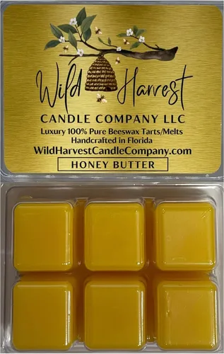 Miniatura 19 de Primera Respiración del Otoño Perfumado, 1 Paquete de Cera de Abejas Pura Derretida para Calentadores, Wild Harvest Candle Company, Tartas Cúbicas