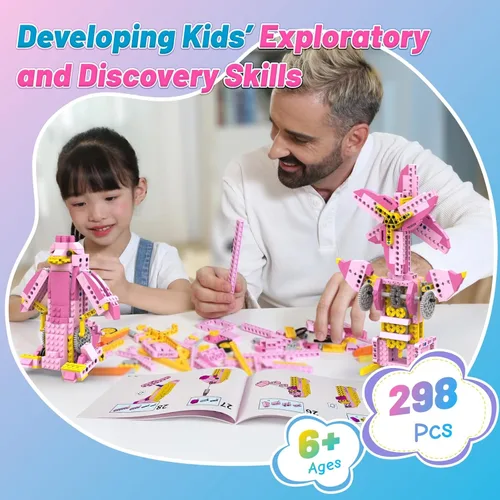 Miniatura 3 de Apitor Robot G STEM Kits para niñas de 6-7 años, juguetes de construcción eléctricos 8 en 1 para niños de 6-8 y 8-10 años, kit de ciencia