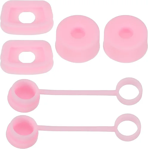 Miniatura 8 de PATIKIL Tapón de silicona para popote 1.0 de 40 onzas/30 onzas, juego de 6 accesorios para vasos que incluye 2 tapas para pajilla, 2 tapones