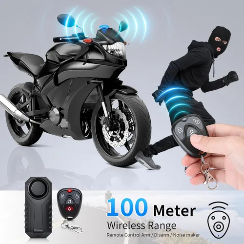 Miniatura 2 de WSDCAM Sistema de alarma con sensor de vibración antirrobo de 113 dB para bicicleta eléctrica, motocicleta, carrito de golf, remolque, buzón, puerta