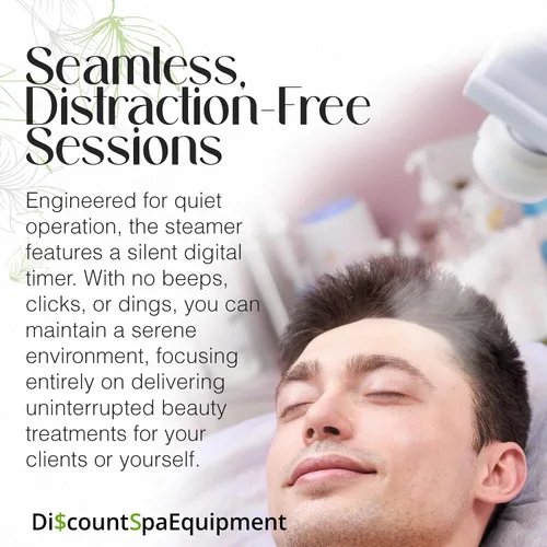 Miniatura 5 de Discount Spa Equipment - Vaporizador facial de ozono 3 en 1, vaporizador facial para esteticista con lámpara de aumento de dioptrías 5X, juego