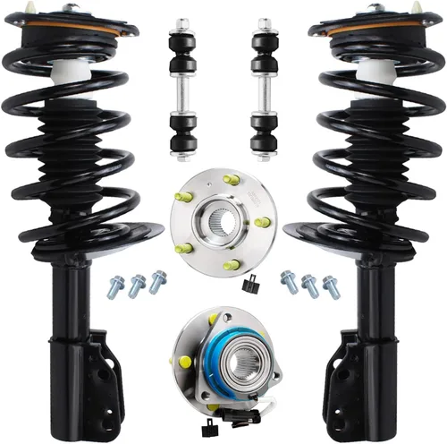 Miniatura 145 de Detroit Axle – Kit de suspensión delantera para Hyundai 2013-2018 Santa Fe 2 enlaces de barra de estabilizador 4 varillas de amarre interiores