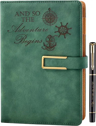 Miniatura 18 de Fanery sue Tree of Life - Diario de escritura recargable para mujeres y hombres, cuaderno de tapa dura de piel sintética, A5, rayado universitario