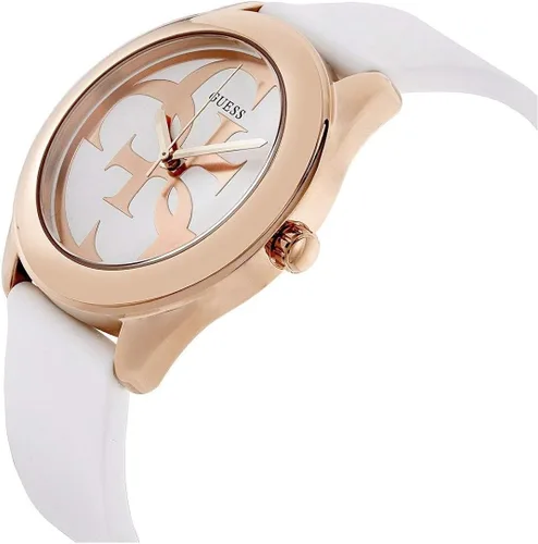 Miniatura 4 de Guess G Twist Reloj de señoras de correa de silicona con esfera blanca W0911L5