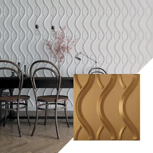 Miniatura 12 de Ekena Millwork WP20X20NXWH 19 5/8 pulgadas de ancho x 19 5/8 pulgadas de alto Nexus EnduraWall Decorativo 3D Panel de Pared Cubre 2.67 pies cuadrados