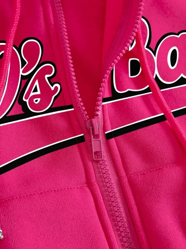 Miniatura 3 de Verdusa Conjunto de sudadera con capucha y pantalones cortos de 2 piezas para mujer
