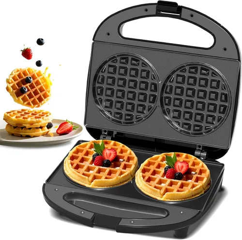 Miniatura 7 de OSTBA Sandwichera, Máquina para Hacer Sándwiches de Queso a la Parrilla de 2 Rebanadas con Placas Planas Antiadherentes, Luces Indicadoras, Mango