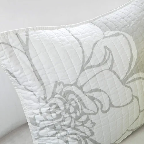 Miniatura 3 de Madison Park Lola Juego de colcha 100 % algodón, informal, floral, puntadas en canal, 365 días, ligero, colcha, almohadas decorativas, fundas, Lola
