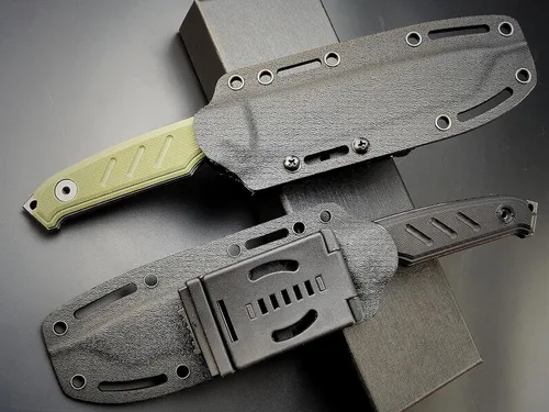 Miniatura 7 de Eafengrow EF129 Cuchillo de hoja fija, hoja tanto de acero DC53, mango G10, cuchillos fijos de espiga completa, cuchillo recto para campamento
