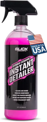 Miniatura 11 de Slick Products Detallador instantáneo de cerámica híbrida: limpia, brilla y protege las superficies del automóvil, fórmula hidrofóbica, espray