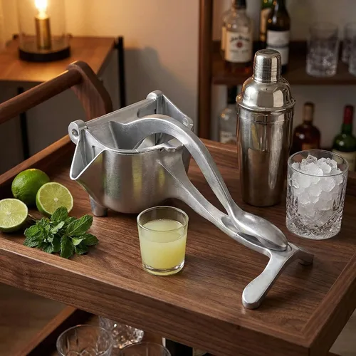 Miniatura 2 de Extractor de jugo de fruta fresca, exprimidor manual de aleación de aluminio y exprimidor de limón para cítricos, naranja, lima, agarre ergonómico
