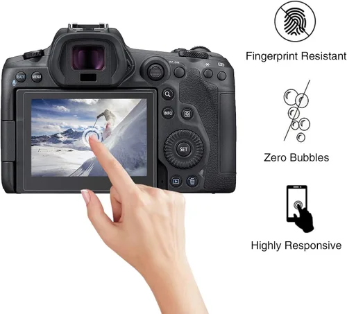 Miniatura 6 de Rieibi Paquete de 3 protectores de pantalla de cámara para cámara digital Canon PowerShot SX720 SX710 SX700 SX610 SX620 G16 G15, película de vidrio