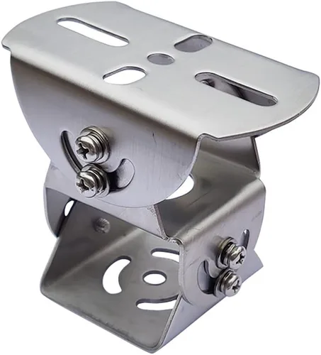 Miniatura 2 de Adaptador universal de acero de 2 capas para montaje en poste de pared, soporte universal de 3 ejes, adaptador de extensión de base de metal sólido