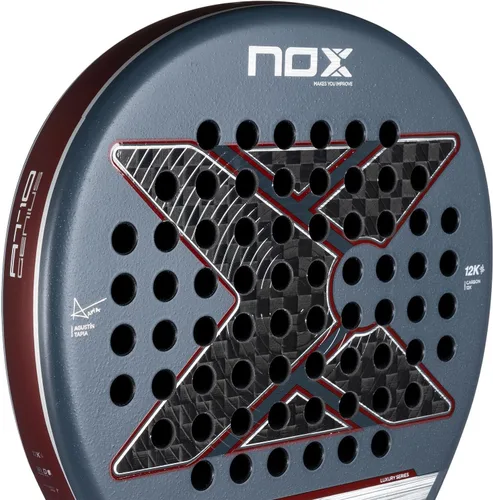 Miniatura 6 de Pala de pádel AT10 Genius 12K de Agustin Tapia 2025 Luxury Series Teardrop Pala Padel EOS Flap Aerodinámica y tecnología de agarre personalizado