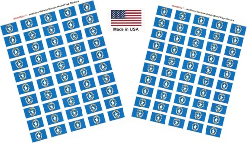 Miniatura 155 de 100 calcomanías de la bandera de Alaska; 1.5" x 1" hechas en Estados Unidos, calcomanías autoadhesivas de la bandera del estado para álbumes