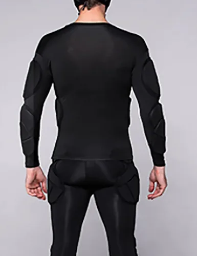 Miniatura 3 de Conjunto de equipo de protección de fútbol acolchado para hombre, traje de entrenamiento para fútbol, baloncesto, paintball, protector de costillas