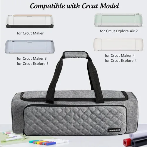 Miniatura 5 de Bolsa de Transporte IMAGINING para Cricut Maker 4, Maker 3, Explore 4, Explore 3, Explore Air 2, Almacenamiento con Gran Apertura para Accesorios