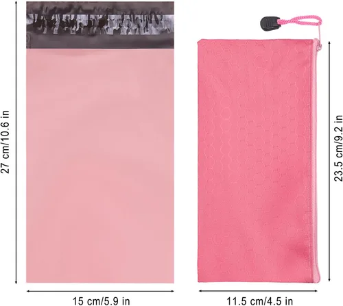Miniatura 2 de Terdey Bolsa de eliminación de servilletas sanitarias, autosellado, protección de privacidad, bolsa de tampones sanitarios con cremallera, rosa, 202