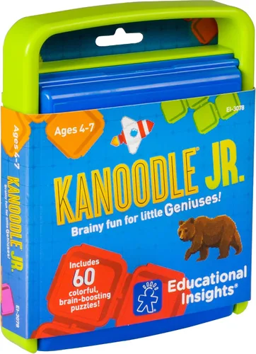 Miniatura 6 de Educational Insights Kanoodle Jr. - Rompecabezas cerebrales 3D, juego de cerebro para un jugador, divertidos juegos de viaje para niños, desafiantes