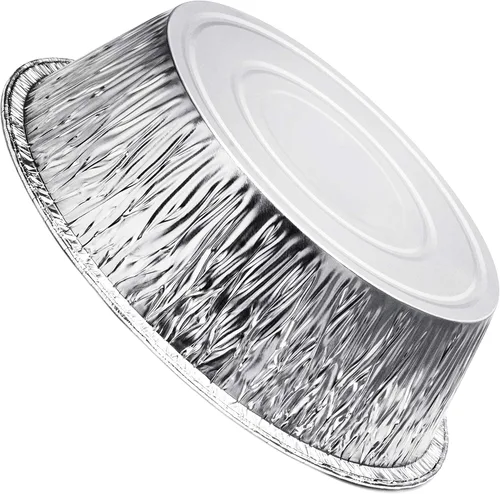 Miniatura 6 de Moldes de aluminio holandés de 10 pulgadas para horno, molde desechable para pasteles y sartenes de papel de aluminio extra profundas para hornear