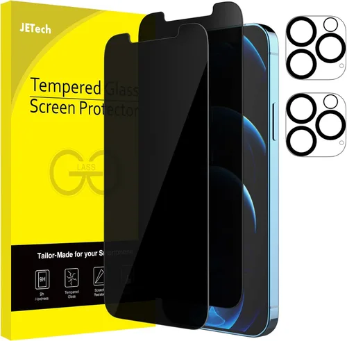 Miniatura 29 de JETech - Protector de pantalla de privacidad para iPhone 17 Pro de 6,3 pulgadas con protector de lente de cámara, película de vidrio templado