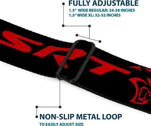 Miniatura 8 de Buckle-Down Cinturón de seguridad para hombre Viper SRT Hellcat Kids, Dodger Logo cAzul NegroRojo, 1.0" Ancho - 20-36 pulgadas