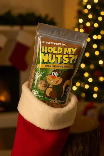 Miniatura 5 de Hold My Nuts Mezcla de condimentos picantes - Divertido diseño de ardilla con bellota - Aperitivos picantes para hombres y mujeres - Mezcla premium