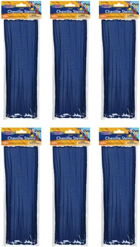Miniatura 13 de Creativity Street Jumbo Chenille Stems, 12" x 6 mm, Craft Pipe Cleaners in Assorted Basic Colors, Pack of 100, Case of 12 Packs, 1200 Chenille Stems